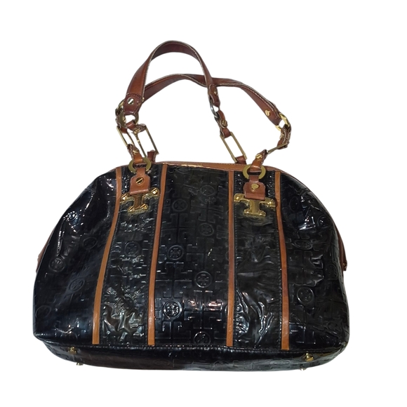 Tory Burch Black and Brown Shoulder Bag - Picture 2 of 4